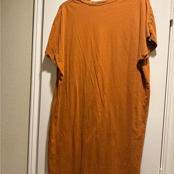 Zara Burnt Orange Casual Tee Dress - Picture 4 of 4